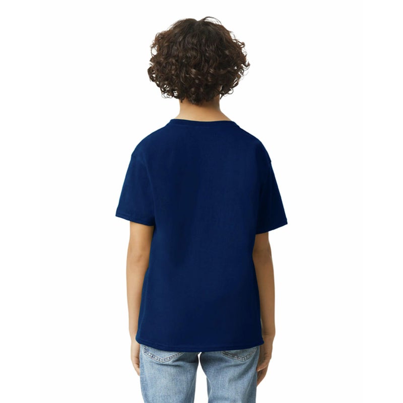 Gildan Youth Ultra Cotton T-Shirt, Style G2000B, 2-Pack, Navy, X-Large - Image 4